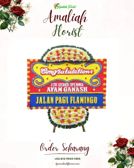 Sewa Papan Bunga Latak
